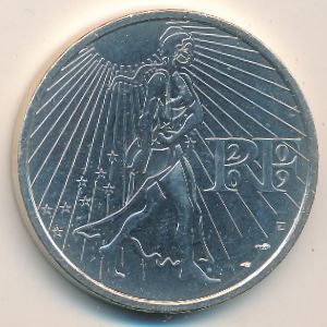 France, 25 euro, 2009