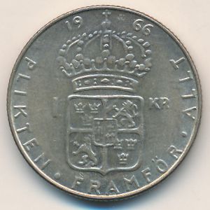 Швеция, 1 крона (1952–1968 г.)
