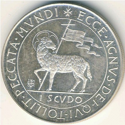 Мальтийский орден., 1 скудо (1974–1975 г.)