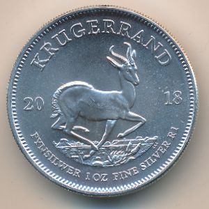 South Africa, 1 krugerrand, 2018–2019