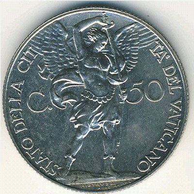 Vatican City, 50 centesimi, 1929–1937