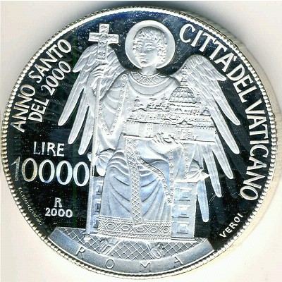 Vatican City, 10000 lire, 2000