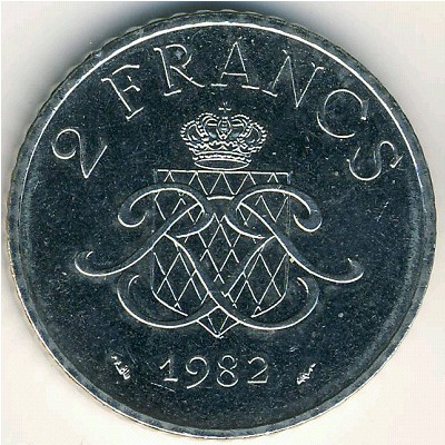 Monaco, 2 francs, 1979–1982