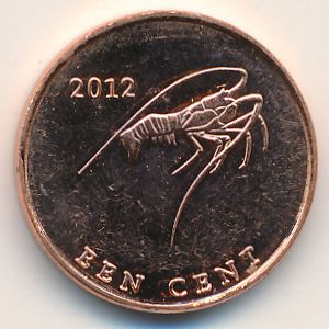 Sint Eustatius., 1 cent, 2012