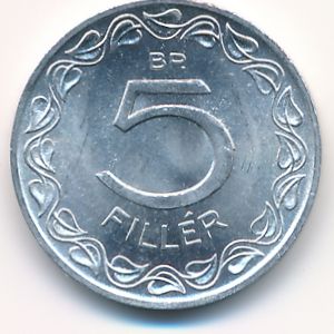 Hungary, 5 filler, 1963