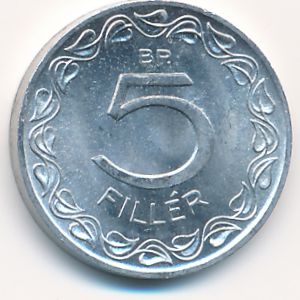 Hungary, 5 filler, 1963