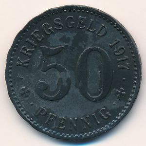 Хаген., 50 пфеннигов (1917 г.)
