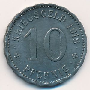 Хаген., 10 пфеннигов (1918 г.)