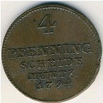 , 4 pfenning, 1792–1794