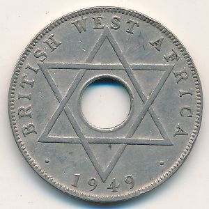British West Africa, 1/2 penny, 1949–1951
