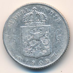 Netherlands East Indies, 1/4 gulden, 1903–1909