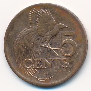 Trinidad & Tobago, 5 cents, 2001