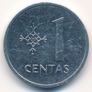 Литва, 1 цент (1991 г.)