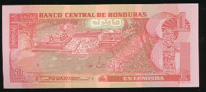 Honduras, 1 лемпира, 2008