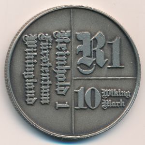 Страна Викингов., 10 марок (1993 г.)
