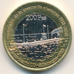 Isle Europa., 200 francs, 2018