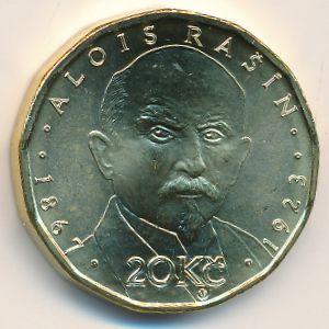 Чехия, 20 крон (2019 г.)