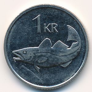 Iceland, 1 krona, 2011