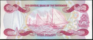 Bahamas, 3 доллара, 1974