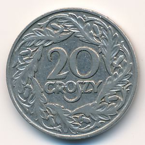 Польша, 20 грошей (1923 г.)