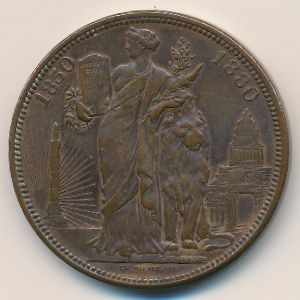 Belgium., 10 centimes, 1880