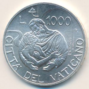 Ватикан, 1000 лир (1997 г.)