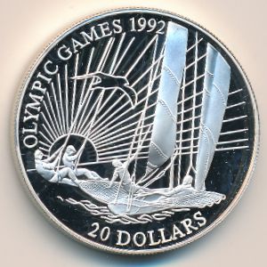 Kiribati, 20 dollars, 1992