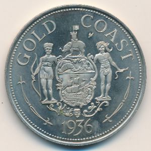 Gold Coast., 1 crown, 1936