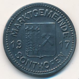 Зонтхофен., 10 пфеннигов (1917 г.)