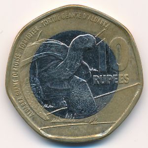 Seychelles, 10 rupees, 2018