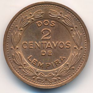 Honduras, 2 centavos, 1974