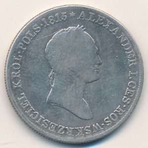 Poland, 5 zlotych, 1829–1834