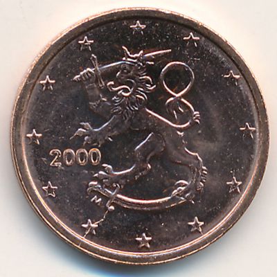 Finland, 2 euro cent, 2000