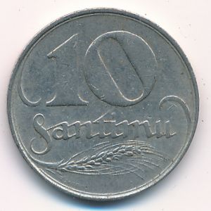 Латвия, 10 сантим (1922 г.)