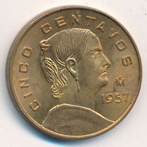 Mexico, 5 centavos, 1957