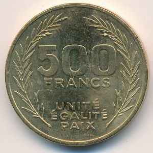 Djibouti, 500 francs, 1989–2010
