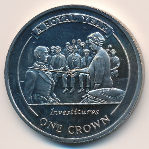 Gibraltar, 1 crown, 2005