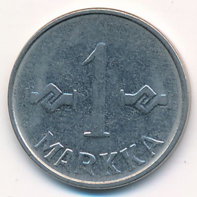 Finland, 1 markka, 1957