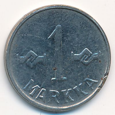 Finland, 1 markka, 1957