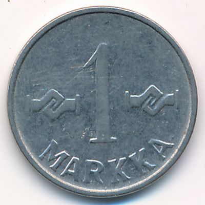 Finland, 1 markka, 1957