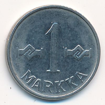 Finland, 1 markka, 1958