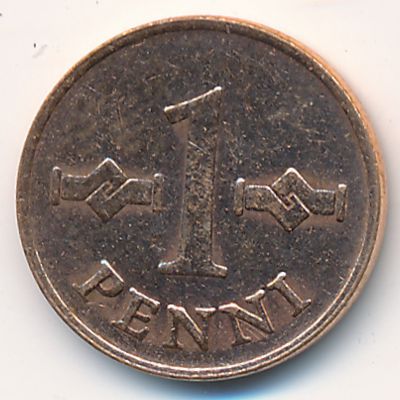 Finland, 1 penni, 1966