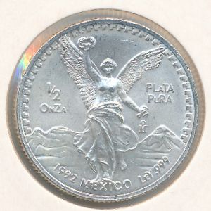 Mexico, 1/2 onza, 1991–1995