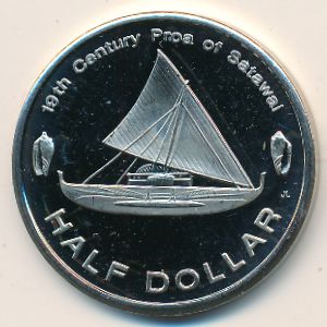 Micronesia., 1/2 dollar, 2012