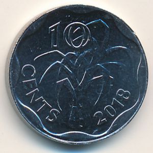 Eswatini, 10 cents, 2018