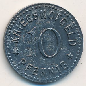 Бергцаберн., 10 пфеннигов (1917 г.)
