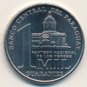 Paraguay, 1000 guaranies, 2008