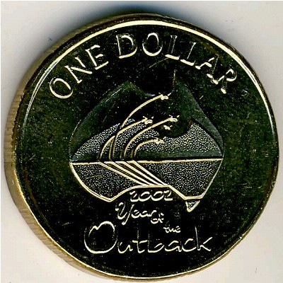 Australia, 1 dollar, 2002