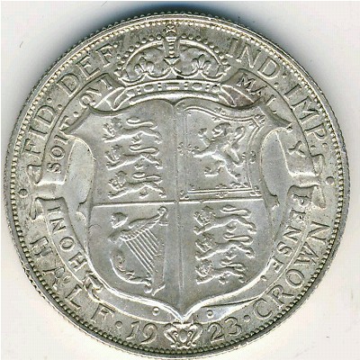Great Britain, 1/2 crown, 1922–1926
