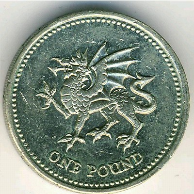 Great Britain, 1 pound, 2000